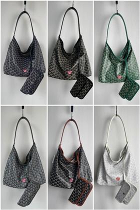 戈雅红心心涂鸦hobo腋下包（CB）