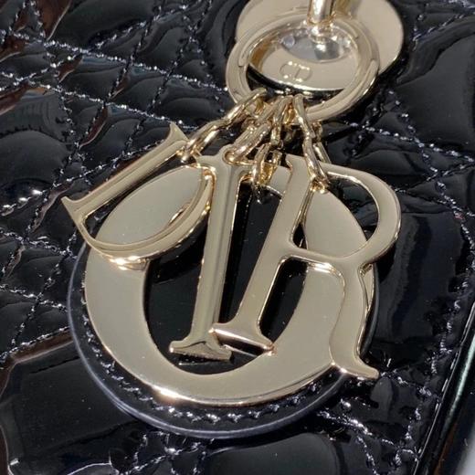 迪家|戴妃3格4格漆皮 黑色|（HH） 商品图2