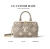 LouIs VUITTON Speedy Bandouliere系列 20 可拆卸可调节肩带挂锁开合 压花粒面牛皮 手提单肩斜挎包 常规 女款 米灰色（CB） 商品缩略图0