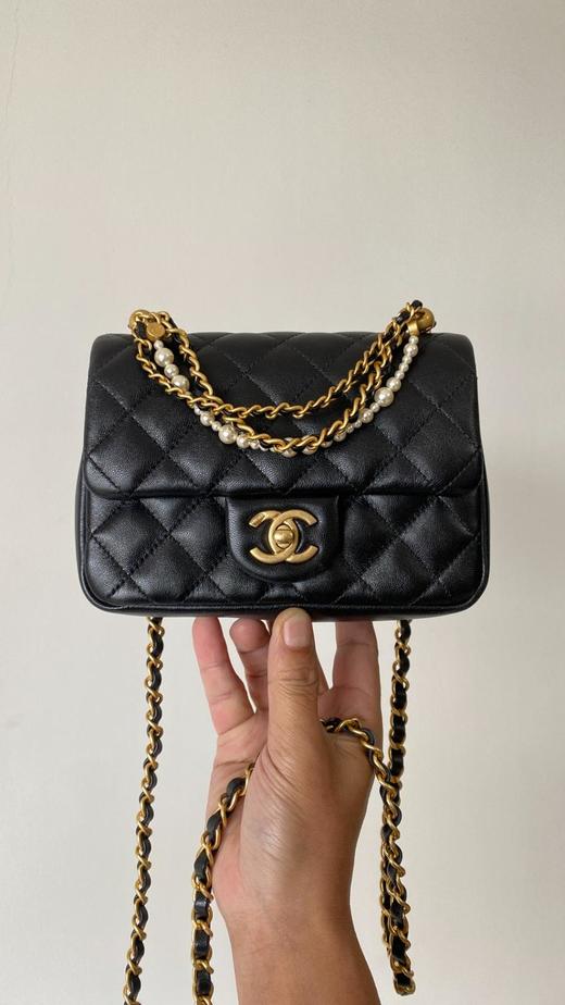 香奈儿24P新品珍珠链方胖子双链（HH） 商品图2