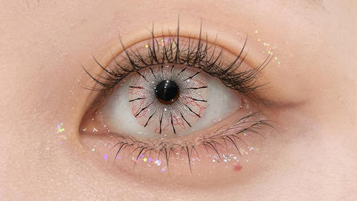 paprikacon 恶漫白蛛 日抛 2片 14.5mm 参考着色13.8 基弧8.5 含水40% 新锐国货 商品图1