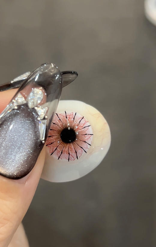 paprikacon 绯月红蛛 日抛 2片 14.5mm 参考着色13.8 基弧8.5 含水40% 新锐国货 商品图4