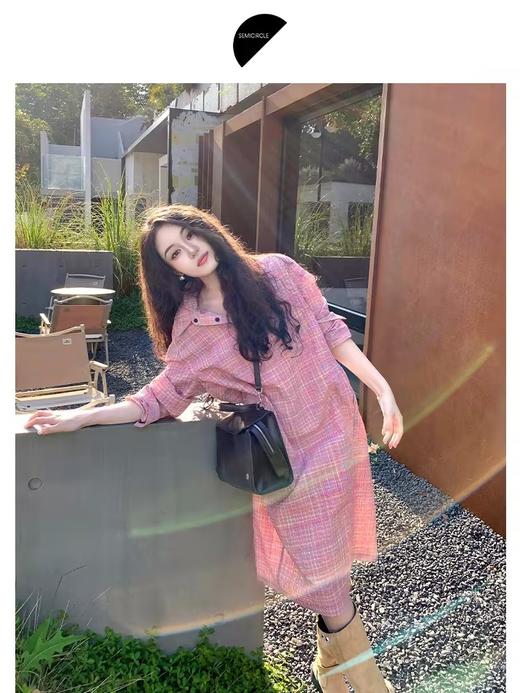 半圆/D24407625/轻运动户外衬衫连衣裙 商品图1