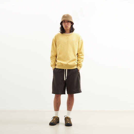 吃茶去chichaqu2024经典宽松复古基础刺绣套头圆领卫衣休闲百搭 商品图2