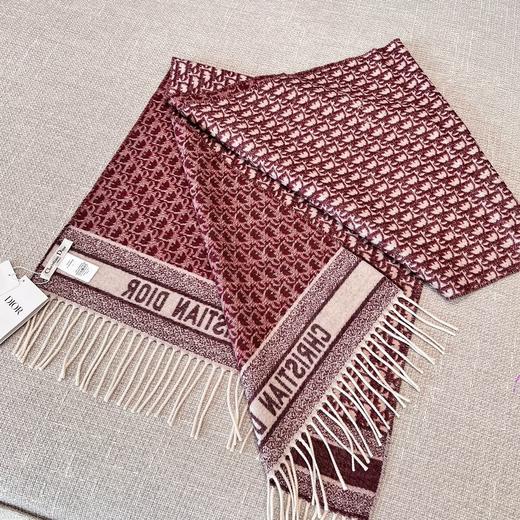 迪奥 老花书签 羊绒围巾 四色可选（CB） 商品图2