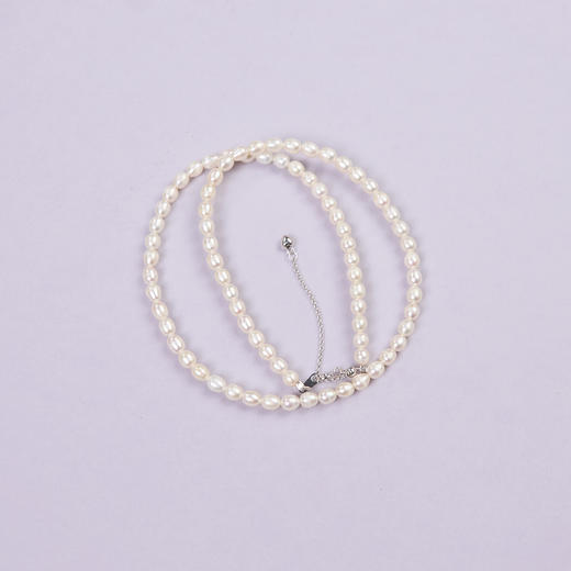 玉美人菲菲HZ#S925珍珠项链约3+mm 商品图0