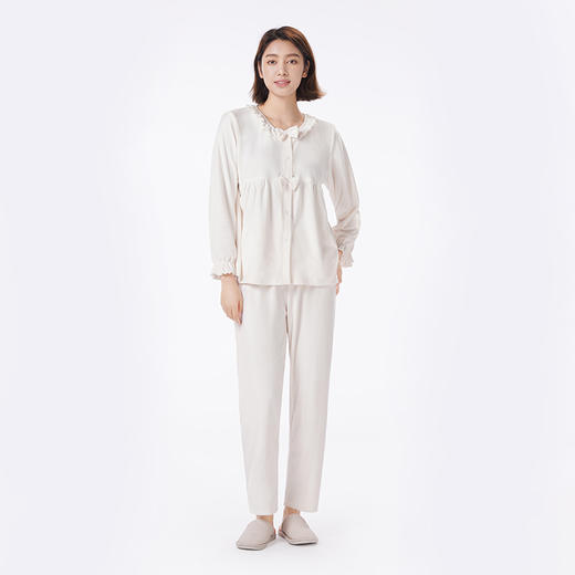 都市丽人睡衣生活家居长袖家居服海岛绒厚女士海岛绒套装LHT1M6 商品图1