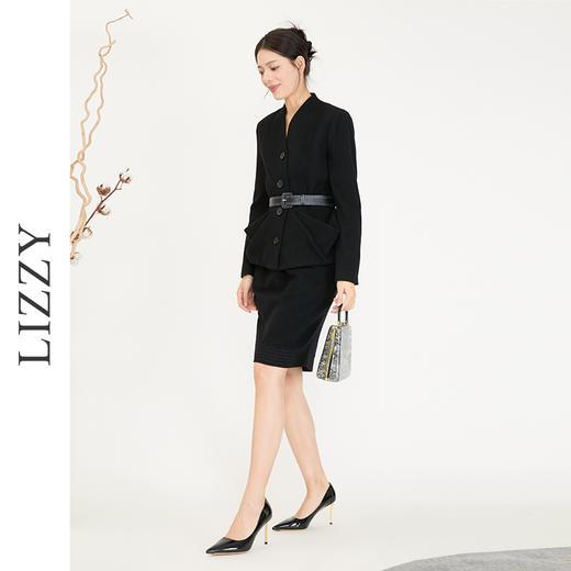 LIZZY秋冬新款*女装优雅气质女毛呢上衣羊毛外套 商品图2