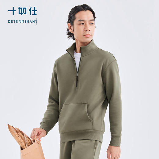 十如仕针织半拉链远红外摇粒绒保暖卫衣-LS08 商品图12