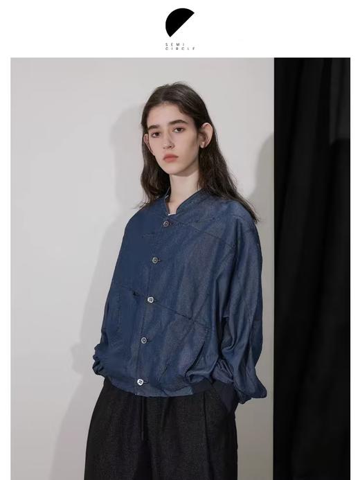 半圆/D24407486/解构休闲牛仔外套 商品图0