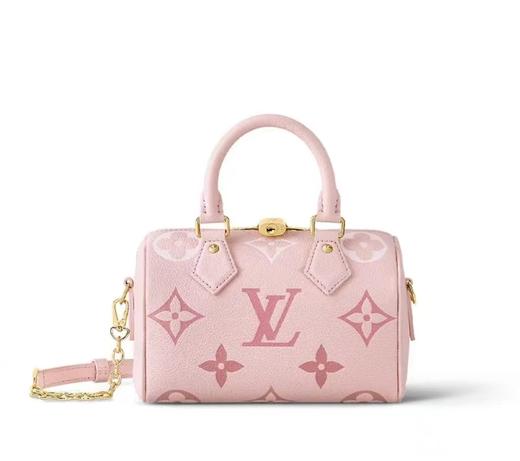 驴家 Speedy20 夏日限定老花渐变Logo印花 可调节可拆卸肩带 单肩斜挎手提包 常规 女款 草莓冰淇淋（CB） 商品图2