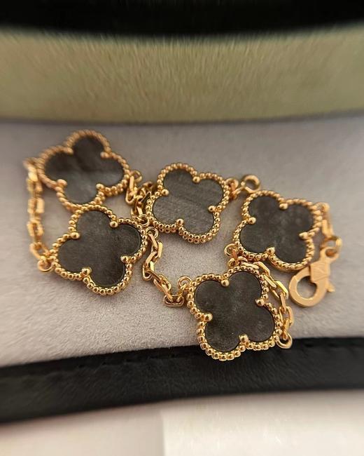 vca 银耀石五花手链 玫金色 银耀石/深蓝色（SJ） 商品图5