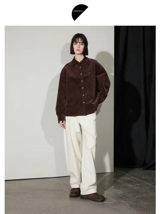 半圆/D24310411/复古后开襟衬衫 商品图1