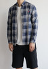R.L 蓝色格纹 全棉长袖衬衫 CS212 商品缩略图1