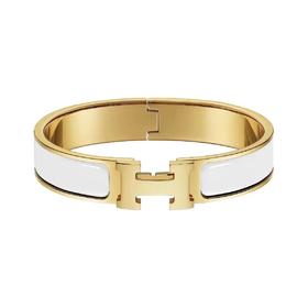 爱*仕 HE*MES 金色珐琅手镯（SJ）