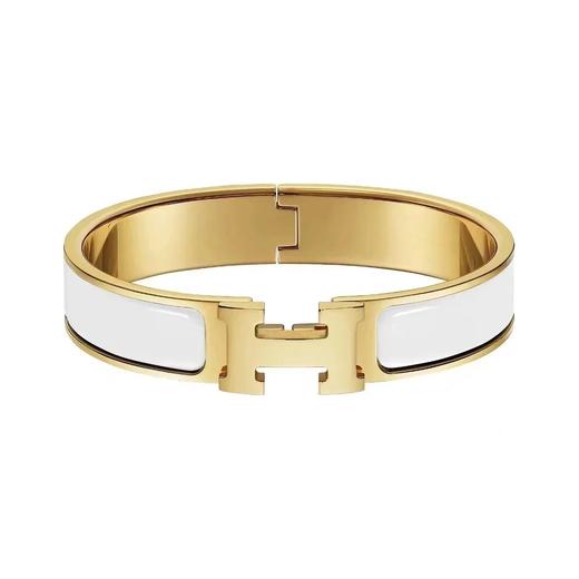 爱*仕 HE*MES 金色珐琅手镯（SJ） 商品图0