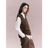 棉仓356699001-雪尼尔花式纱宽松马甲 商品缩略图2