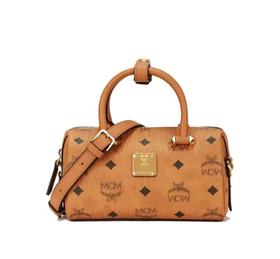 MCM   波士顿斜挎包手提包   女款  棕色干邑色（CB）