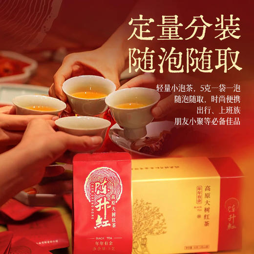 【中秋礼——陈升红茶叶礼盒】陈升红滇红茶年年有余120g云南凤庆红茶滇红礼盒装红茶茶叶年货  买就送价值39.8七日茶 商品图2