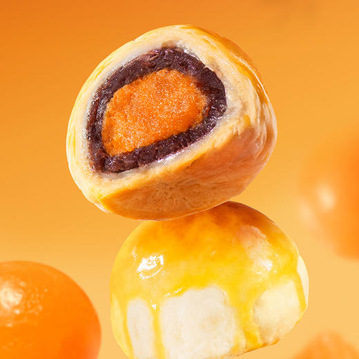 【品牌直发】 轩妈蛋黄酥经典红豆味55g*6枚*2盒   商品图2