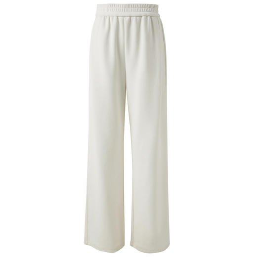 【宋轶同款】三彩2024冬季新款雪尼尔休闲长裤高腰松紧直筒阔腿裤宽松简约女M 商品图4