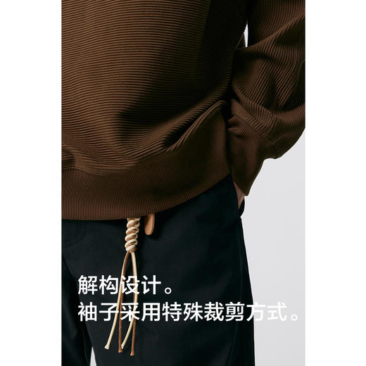 棉仓352808002-大楼梯罗马布圆领廓形卫衣 商品图2