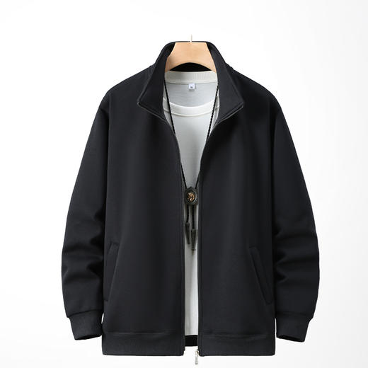 【特大码】【新款DAL】大依优型大码立领开衫卫衣外套拼接男宽松加肥加大码上衣夹克运动潮流 商品图13