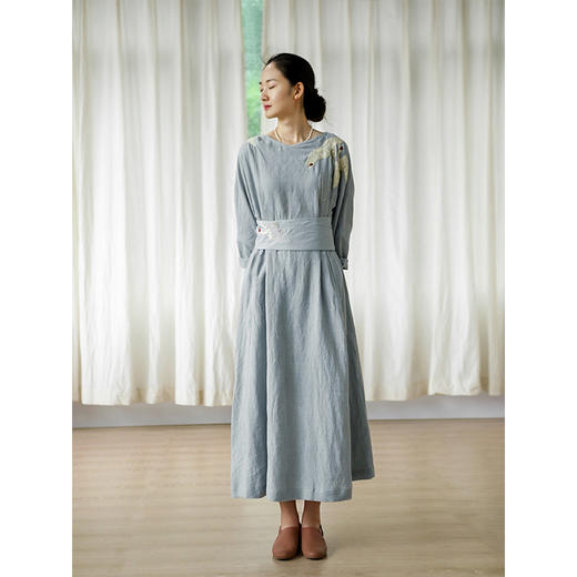 牧衣游 禅意复古刺绣汉麻腰带 念念【不支持会员折】 商品图1