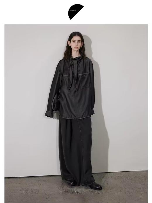 半圆/D24402437/天丝水洗衬衫 商品图1