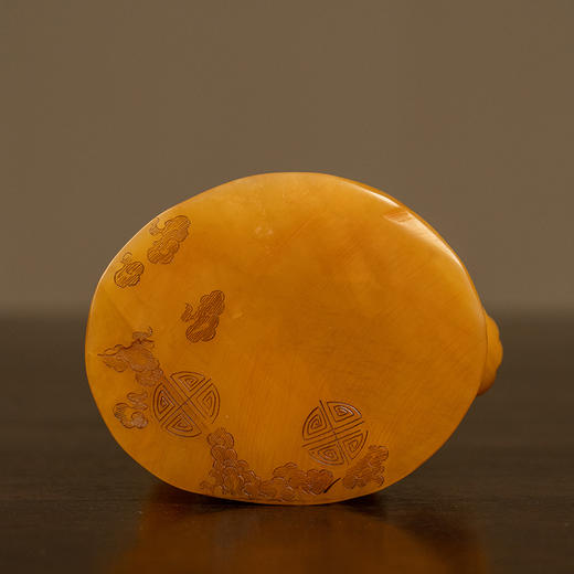 清 寿山石雕童子拜观音摆件 商品图4