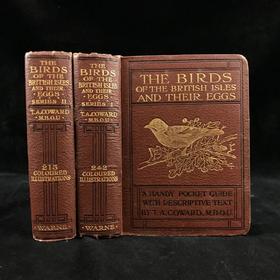 1921年 不列颠群岛鸟类与鸟卵图鉴（全2卷） 455幅彩色插图与大量黑白插图 漆布精装64开
