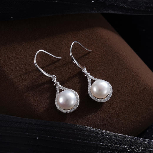 子佩集S925银珍珠耳环【EM2638-XF】纯银珍珠2409 商品图1