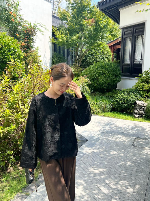 25特价🍂2409111   国风 手工 剪花外套，真丝里布“轻礼服” 商品图7