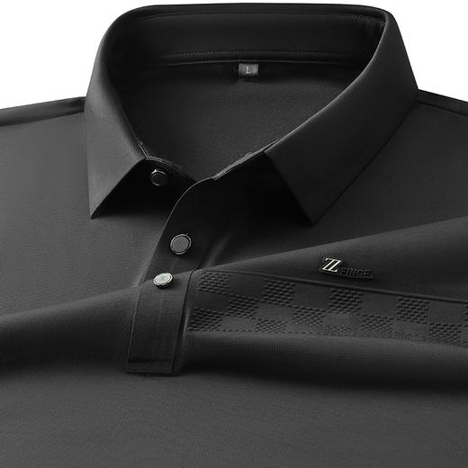 【新款DDP】大依优型大码弹力长袖Polo衫翻领男装加肥加大体恤大号上衣胖子弹力休闲商务 商品图1