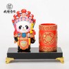 成都手作 熊猫笔筒 非遗泥塑工艺品 书房办公装饰 中国风摆件 商品缩略图1