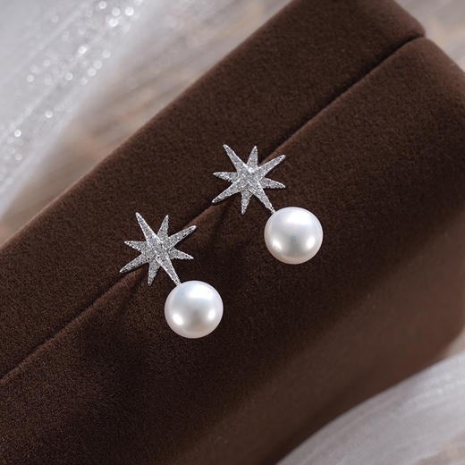 子佩集S925银珍珠耳钉【EM2039-XF】纯银珍珠2409 商品图1