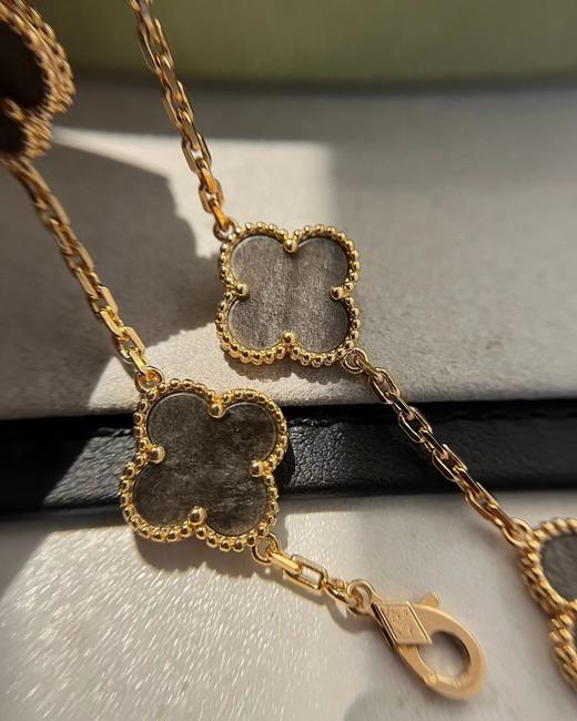 vca 银耀石五花手链 玫金色 银耀石/深蓝色（SJ） 商品图4