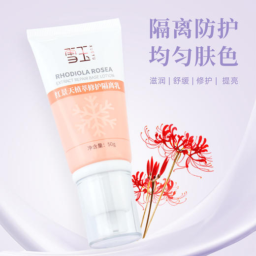 雪玉红景天植萃隔离乳 50g/支 商品图5