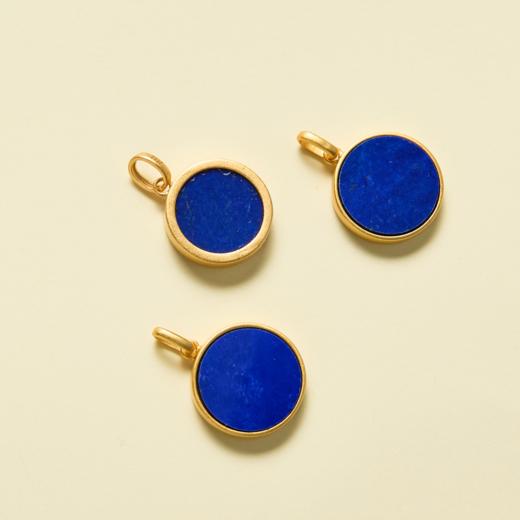 S925青金石平安扣吊坠 商品图0