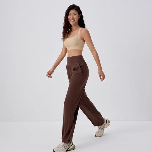 【3~5天发货】跃牌【美度空间】系列 秋冬裸感显瘦瑜伽裤女提臀高腰阔腿直筒裤ADCK42018 商品图4