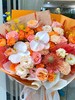 橙色系混搭玫瑰花束 商品缩略图0