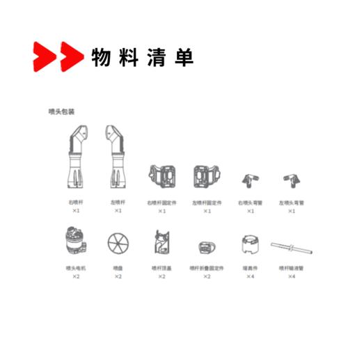 极飞 P100 Pro 喷头升级套件 农业无人机配件 商品图1