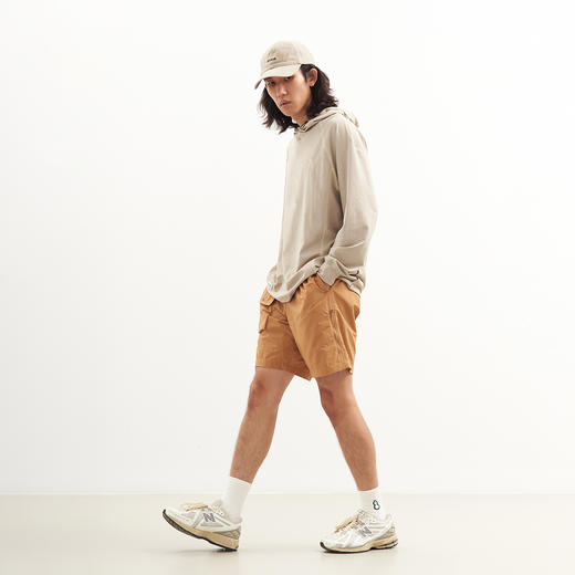 吃茶去chichaqu2024速干吸湿排汗棉感防晒明线插肩连帽T恤运动 商品图4