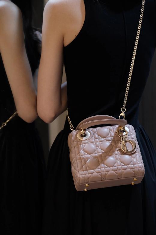 迪家|戴妃3格 豆沙粉羊皮|W（HH） 商品图2