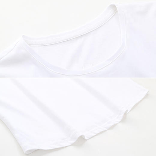 圆领拼梭织T恤T4223521 商品图1