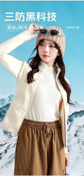 ⭕️ 专柜大牌同款 Daily Fabulous 品牌货 【羊毛蚕丝拼接羽绒服】😍 ✅ 独家出口原单货源，原单尾货清仓 ，只此一批，先到先得