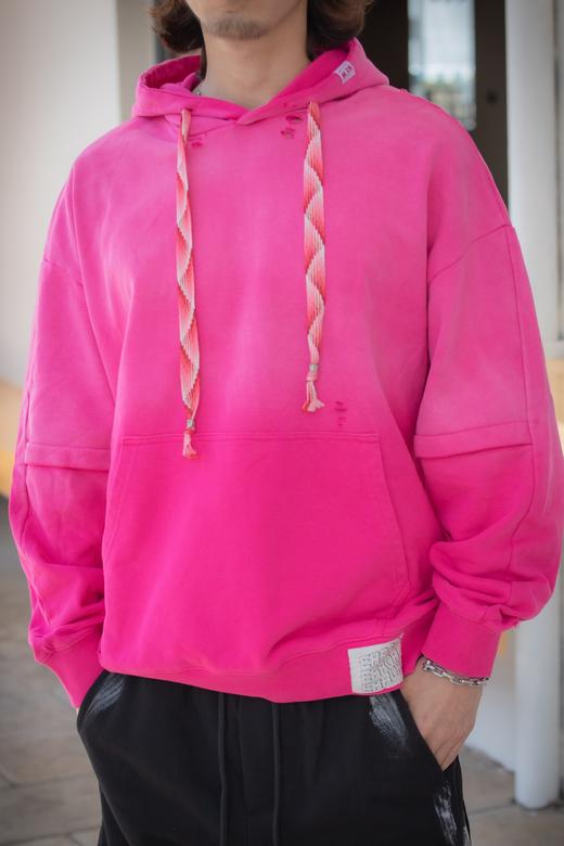 W43256579渐变破损帽衫卫衣 商品图1