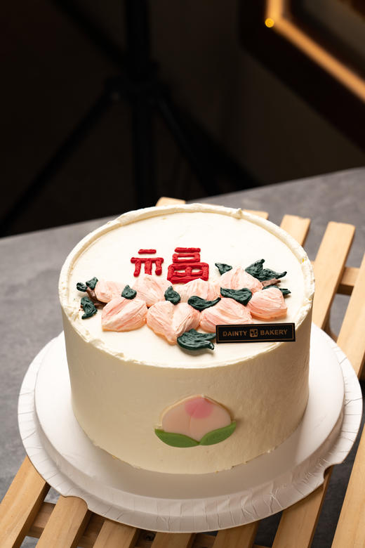 祝寿蛋糕 | 蟠桃贺寿蛋糕5寸6寸8寸加高（纯动物奶油新鲜水果夹心 提前1天预定） 商品图2
