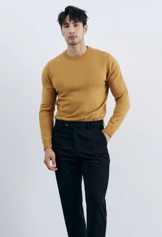 🌸【Hilnan&Bellne哈蒙班尼男士圆领全毛打底衫6509款】💥亏本秒杀❗秋款️100%绵羊毛衫❗️只要79❗ ️男士衣橱 商品图2