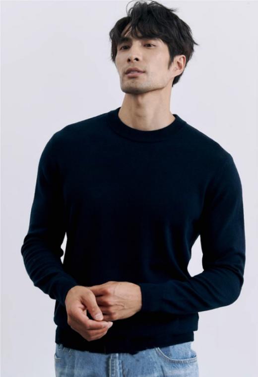 🌸【Hilnan&Bellne哈蒙班尼男士圆领全毛打底衫6509款】💥亏本秒杀❗秋款️100%绵羊毛衫❗️只要79❗ ️男士衣橱 商品图5